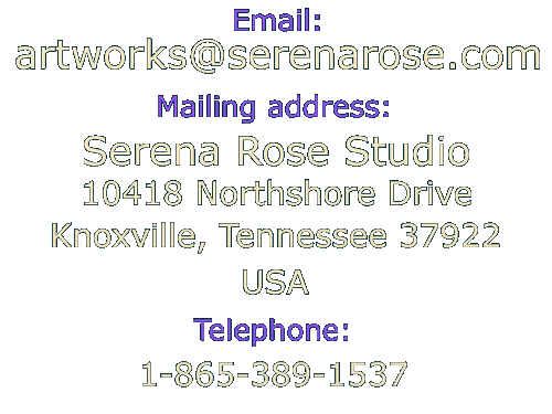 Contact information for Serena Rose Art Studio