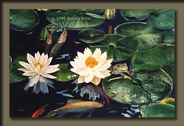 Watercolor painting by Serena Rose, title is Sanctuary