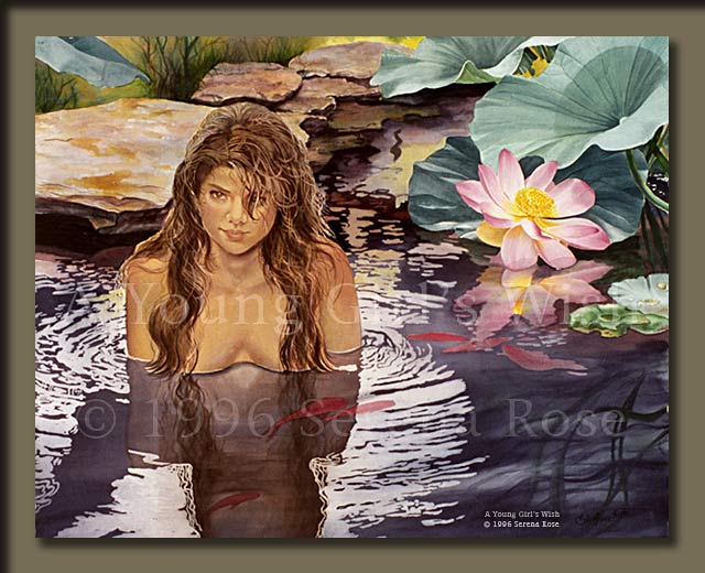 A Young Girl's Wish is a watercolor painting by Serena Rose